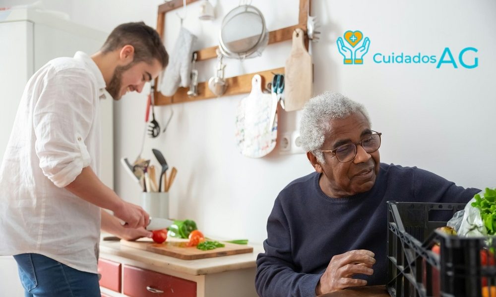 La alimentación en el cuidado de personas mayores a domicilio en Madrid